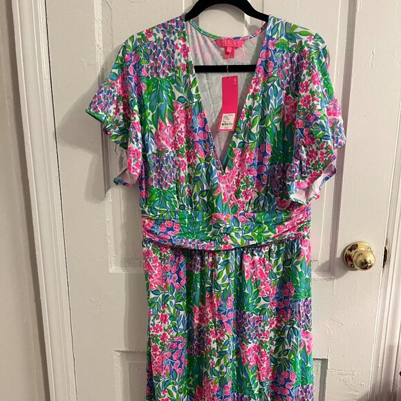 Lilly Pulitzer Juliet Ruffle Midi Dress - Picture 1 of 4
